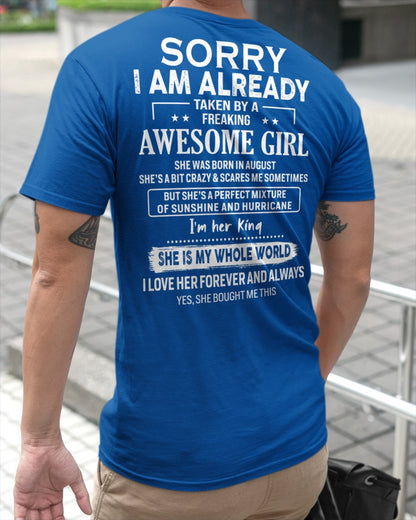 August Awesome Girl - Gifts for your boyfriend, husband - HL08 (SKU.US.01)