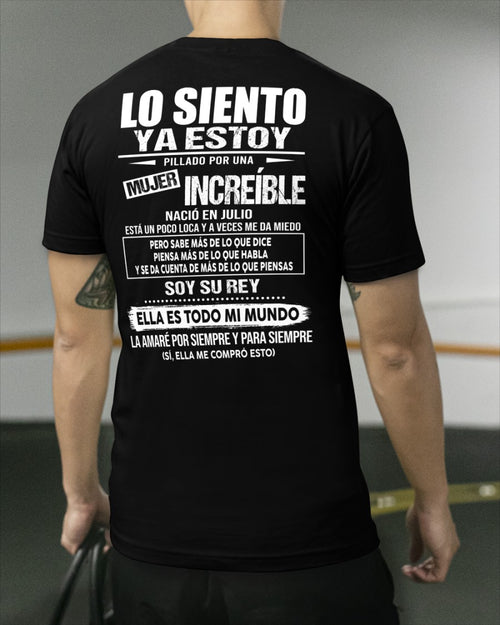 Julio - Chica genial nació en julio - Regalo especial para novio - Noir - T07 (SKU05-80-07)