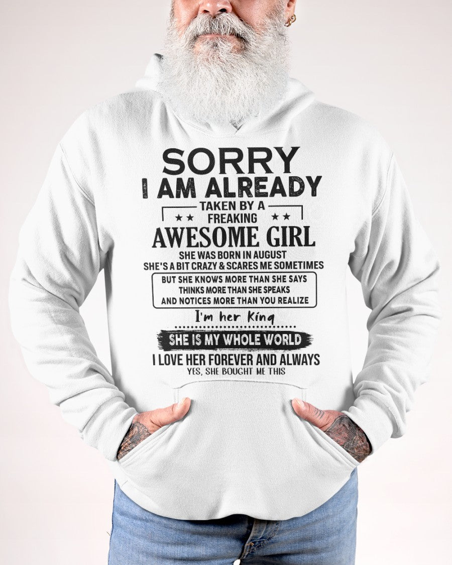 August - Awesome Girl born in August - Special gift for your boyfriend - HL08 (SKU.AT16)