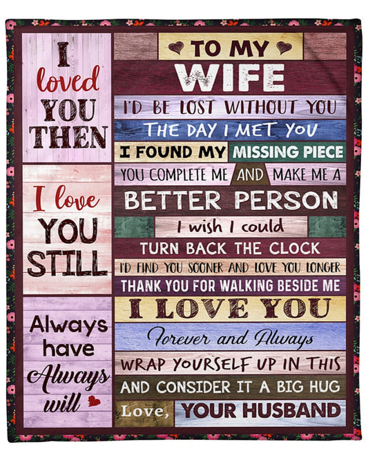 Special Gift For Your Wife Blanket - From Husband (SKUB12-223)