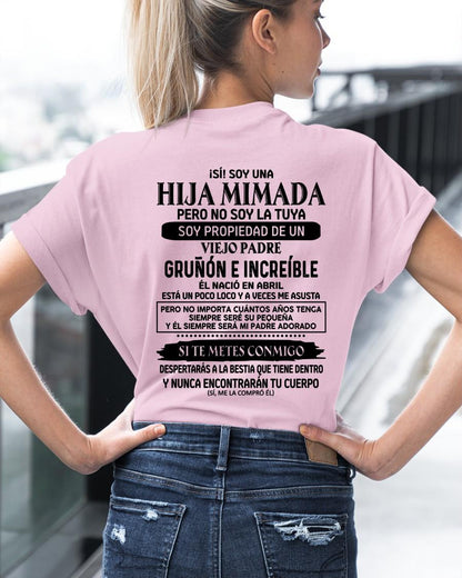 Abril - Padre increíble nacido en abril - Regalo perfecto para tu hija - T04 (SKU05-91-04)