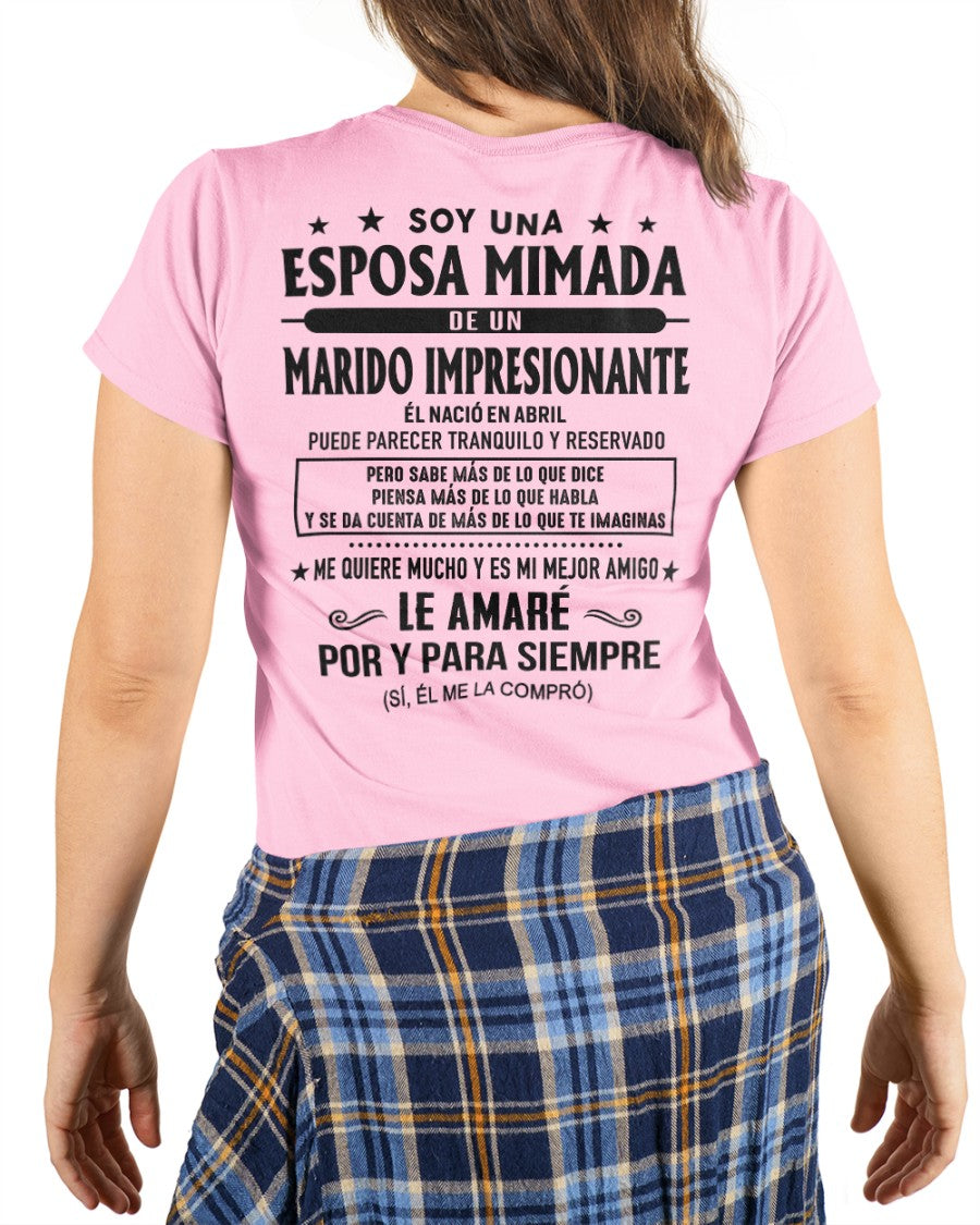 Abril - Marido impresionante nacido en abril - Regalo especial para tu esposa - T04 (SKU05-81-04)