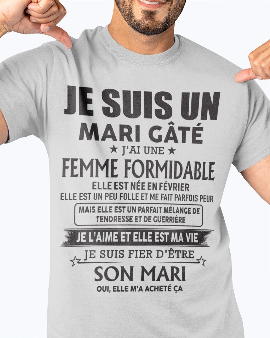 Femme Formidable Née En Février – Cadeau Parfait Pour Votre Mari – HL02 (SKU06-33-02)