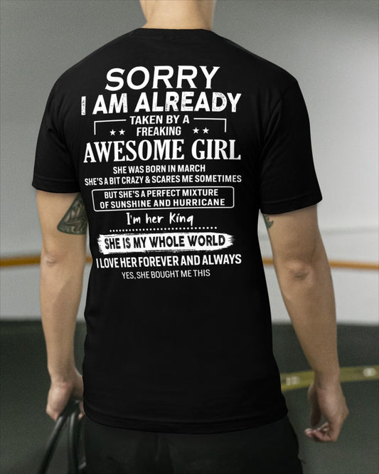 March Awesome Girl - Gifts for your boyfriend, husband - HL03 (SKU.US.01)